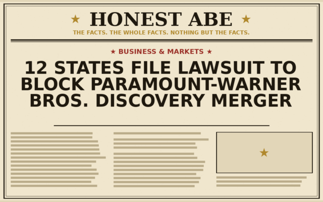 12 States File Lawsuit to Block Paramount-Warner Bros. Discovery Merger