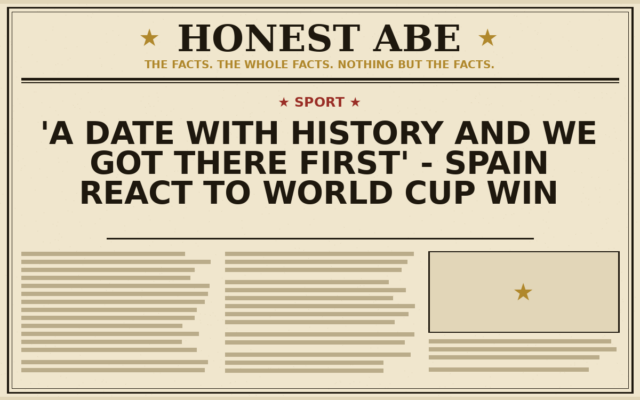 ‘A date with history and we got there first’ – Spain react to World Cup win