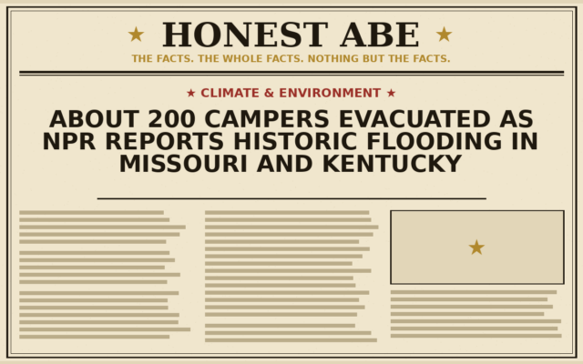 About 200 Campers Evacuated as NPR Reports Historic Flooding in Missouri and Kentucky
