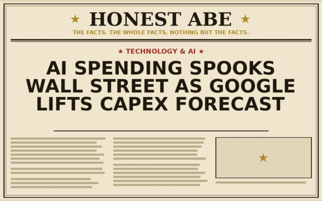 AI Spending Spooks Wall Street as Google Lifts Capex Forecast