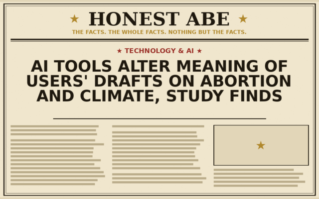 AI Tools Alter Meaning of Users’ Drafts on Abortion and Climate, Study Finds