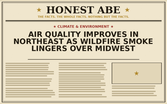Air Quality Improves in Northeast as Wildfire Smoke Lingers Over Midwest
