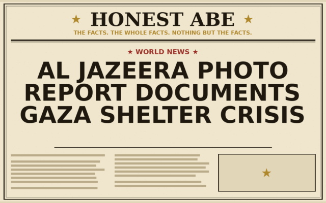 Al Jazeera Photo Report Documents Gaza Shelter Crisis