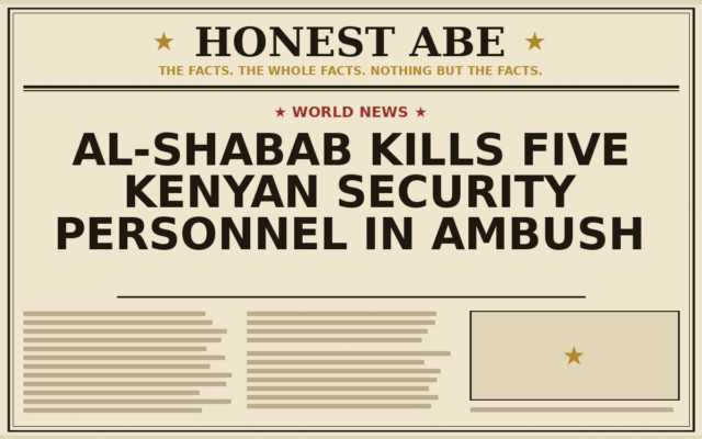 Al-Shabab Kills Five Kenyan Security Personnel in Ambush