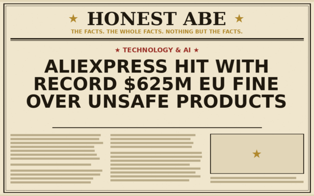 AliExpress Hit With Record $625M EU Fine Over Unsafe Products