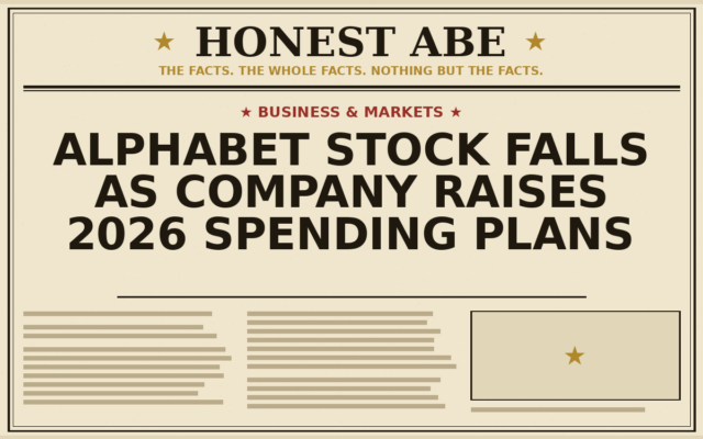 Alphabet Stock Falls as Company Raises 2026 Spending Plans