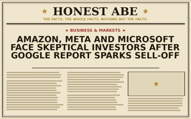Amazon, Meta and Microsoft Face Skeptical Investors After Google Report Sparks Sell-Off
