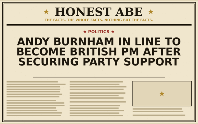 Andy Burnham in Line to Become British PM After Securing Party Support