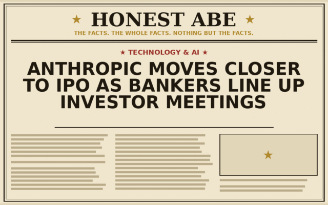 Anthropic Moves Closer to IPO as Bankers Line Up Investor Meetings