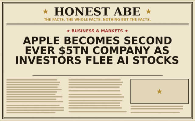 Apple Becomes Second Ever $5tn Company as Investors Flee AI Stocks