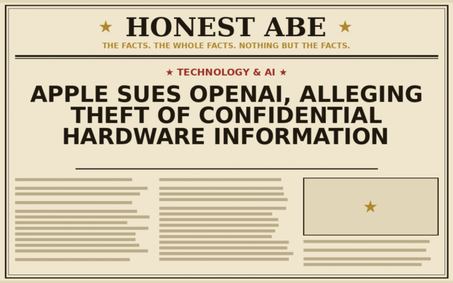 Apple Sues OpenAI, Alleging Theft of Confidential Hardware Information