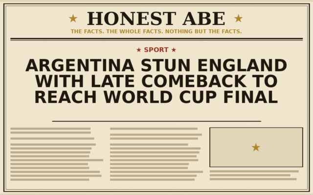 Argentina Stun England With Late Comeback to Reach World Cup Final