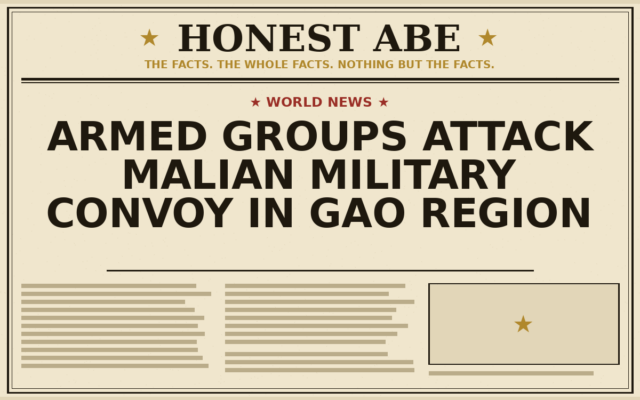 Armed Groups Attack Malian Military Convoy in Gao Region