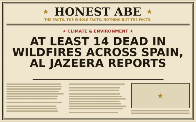 At Least 14 Dead in Wildfires Across Spain, Al Jazeera Reports