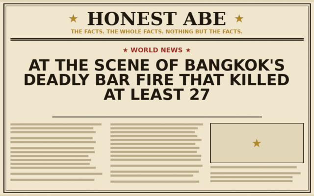 At the Scene of Bangkok’s Deadly Bar Fire That Killed at Least 27
