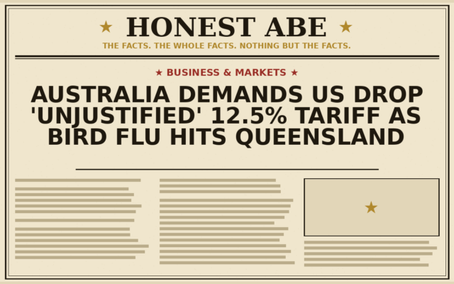 Australia Demands US Drop ‘Unjustified’ 12.5% Tariff as Bird Flu Hits Queensland