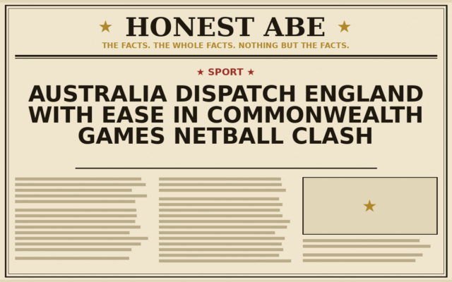 Australia dispatch England with ease in Commonwealth Games netball clash