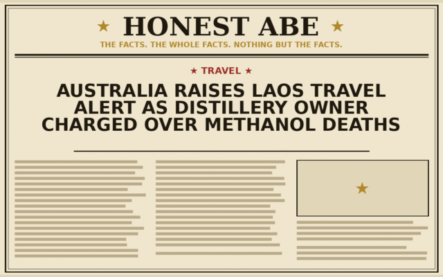 Australia Raises Laos Travel Alert as Distillery Owner Charged Over Methanol Deaths