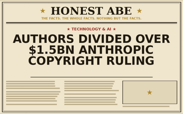 Authors Divided Over $1.5bn Anthropic Copyright Ruling