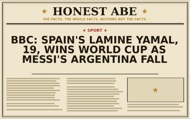 BBC: Spain’s Lamine Yamal, 19, Wins World Cup as Messi’s Argentina Fall