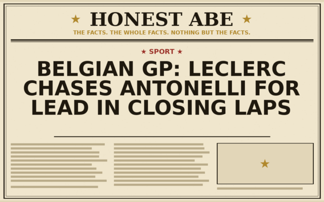 Belgian GP: Leclerc Chases Antonelli for Lead in Closing Laps