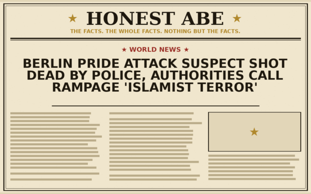 Berlin Pride Attack Suspect Shot Dead by Police, Authorities Call Rampage ‘Islamist Terror’