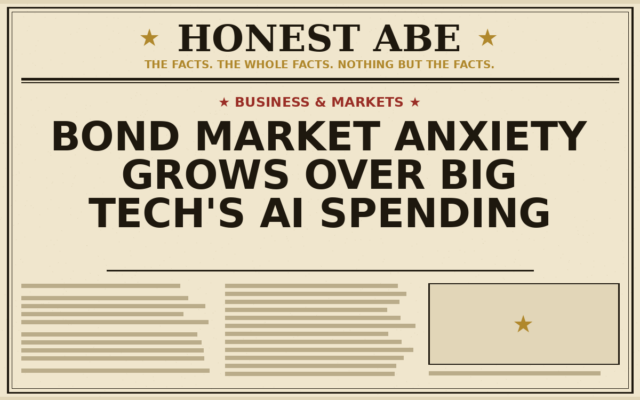 Bond Market Anxiety Grows Over Big Tech’s AI Spending