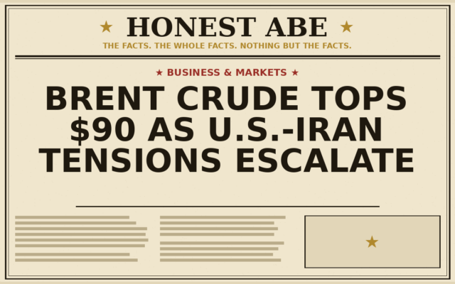 Brent Crude Tops $90 as U.S.-Iran Tensions Escalate