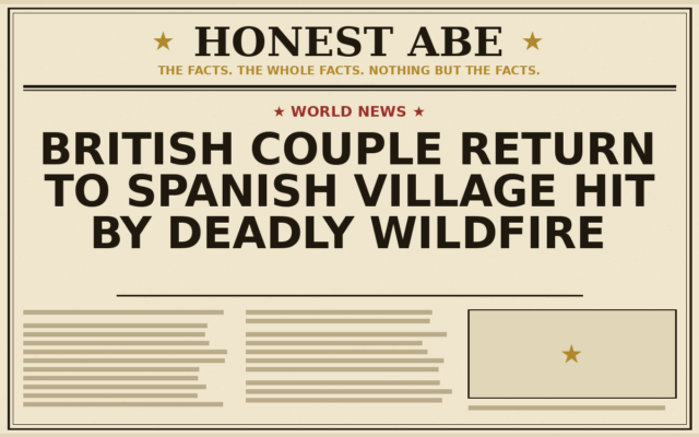 British Couple Return to Spanish Village Hit by Deadly Wildfire