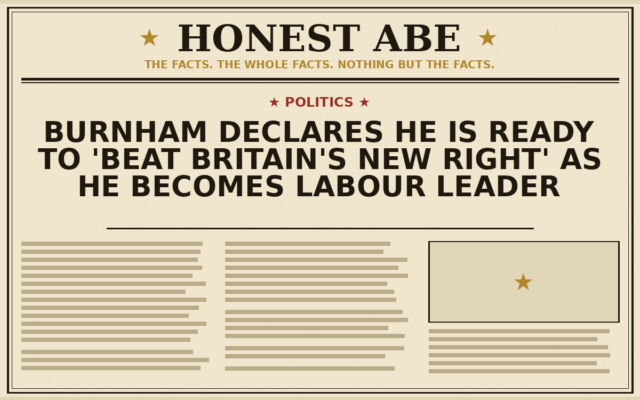 Burnham Declares He Is Ready to ‘Beat Britain’s New Right’ as He Becomes Labour Leader