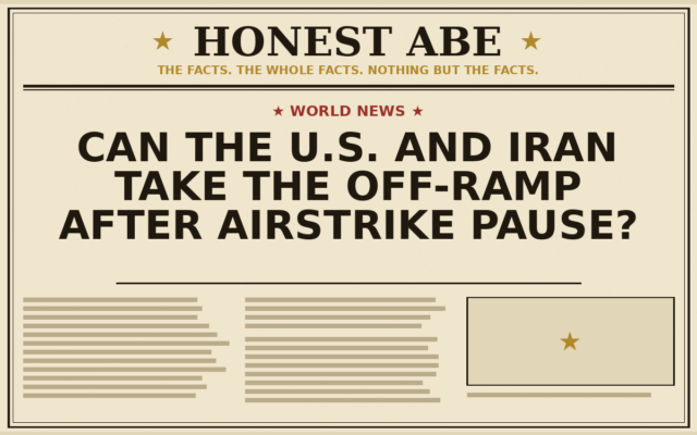 Can the U.S. and Iran Take the Off-Ramp After Airstrike Pause?