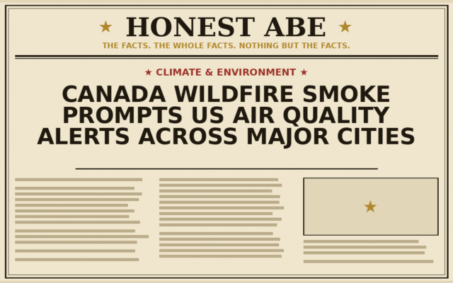 Canada Wildfire Smoke Prompts US Air Quality Alerts Across Major Cities