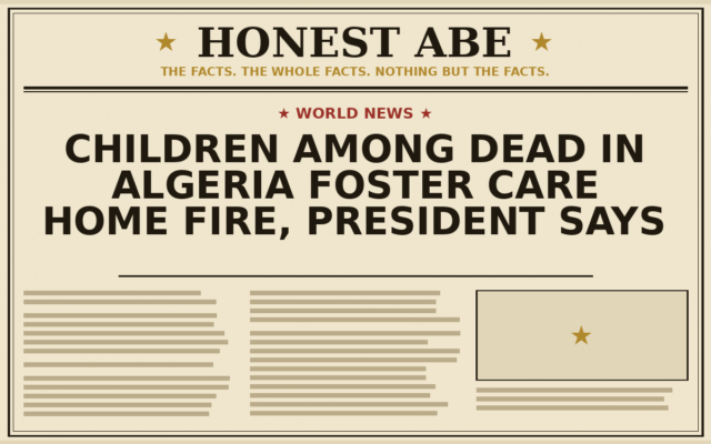 Children Among Dead in Algeria Foster Care Home Fire, President Says