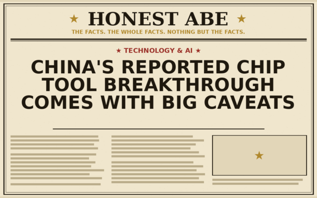 China’s Reported Chip Tool Breakthrough Comes With Big Caveats