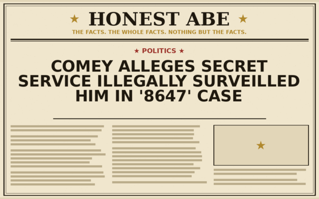 Comey Alleges Secret Service Illegally Surveilled Him in ‘8647’ Case