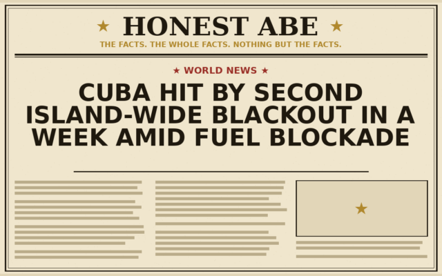 Cuba Hit by Second Island-Wide Blackout in a Week Amid Fuel Blockade