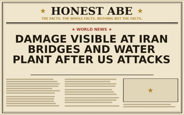 Damage Visible at Iran Bridges and Water Plant After US Attacks