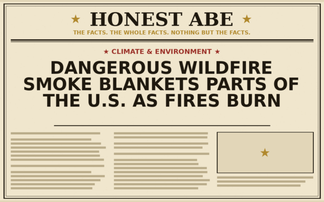 Dangerous Wildfire Smoke Blankets Parts of the U.S. as Fires Burn