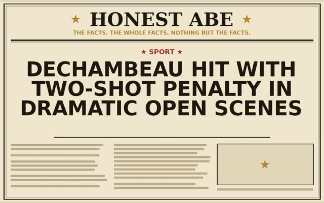 DeChambeau Hit With Two-Shot Penalty in Dramatic Open Scenes