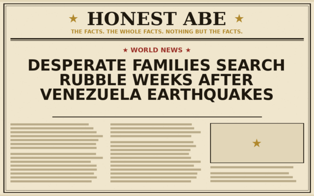 Desperate Families Search Rubble Weeks After Venezuela Earthquakes