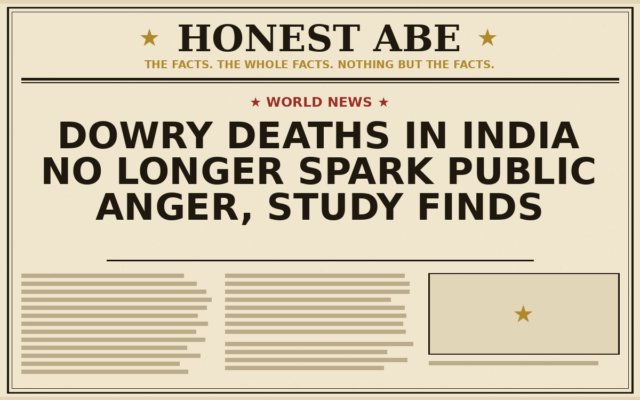 Dowry Deaths in India No Longer Spark Public Anger, Study Finds