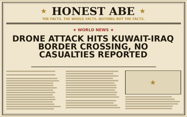 Drone Attack Hits Kuwait-Iraq Border Crossing, No Casualties Reported