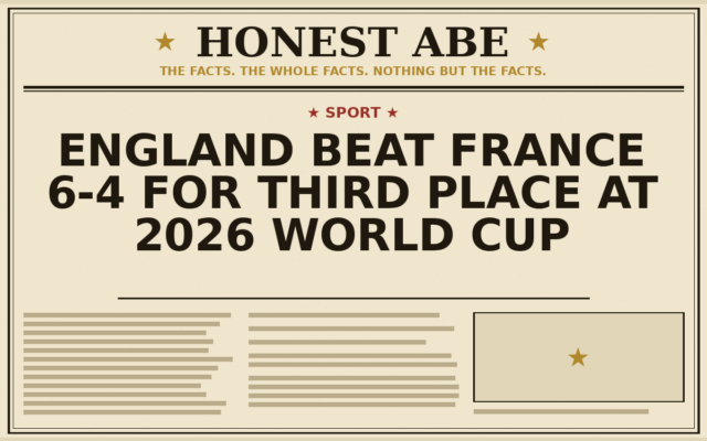 England Beat France 6-4 for Third Place at 2026 World Cup