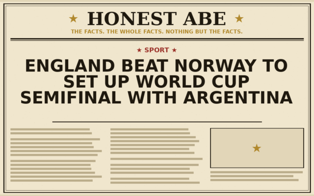 England Beat Norway to Set Up World Cup Semifinal With Argentina