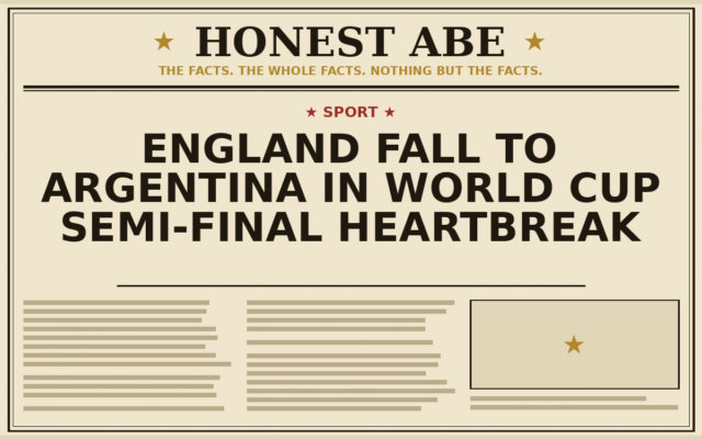England Fall to Argentina in World Cup Semi-Final Heartbreak