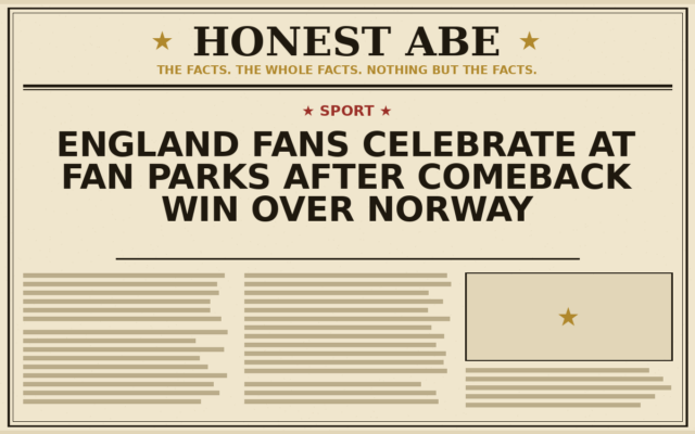 England Fans Celebrate at Fan Parks After Comeback Win Over Norway