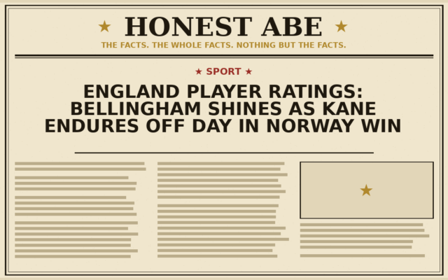 England Player Ratings: Bellingham Shines as Kane Endures Off Day in Norway Win