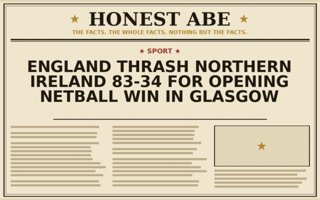 England Thrash Northern Ireland 83-34 for Opening Netball Win in Glasgow