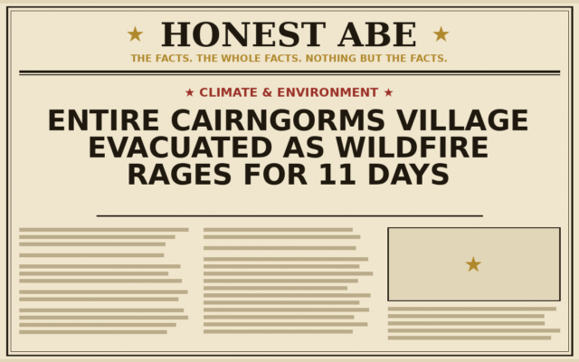 Entire Cairngorms Village Evacuated as Wildfire Rages for 11 Days
