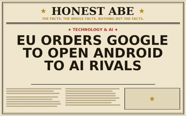 EU Orders Google to Open Android to AI Rivals